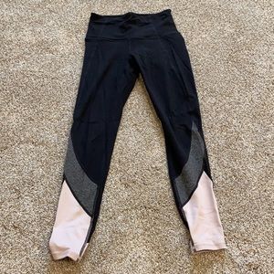 Athleta Salutation Color Block Leggings